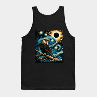 Eagle Eclipse Majesty: Striking Tee for Nature and Bird Lovers Tank Top